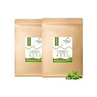 KHS 2 Pack Organic Tea Loose Leaf, USDA White & Green Loose Leaf Tea for Hot Tea or Iced Tea Beverages, Best Tea Gift for Family, Friends and Colleagues