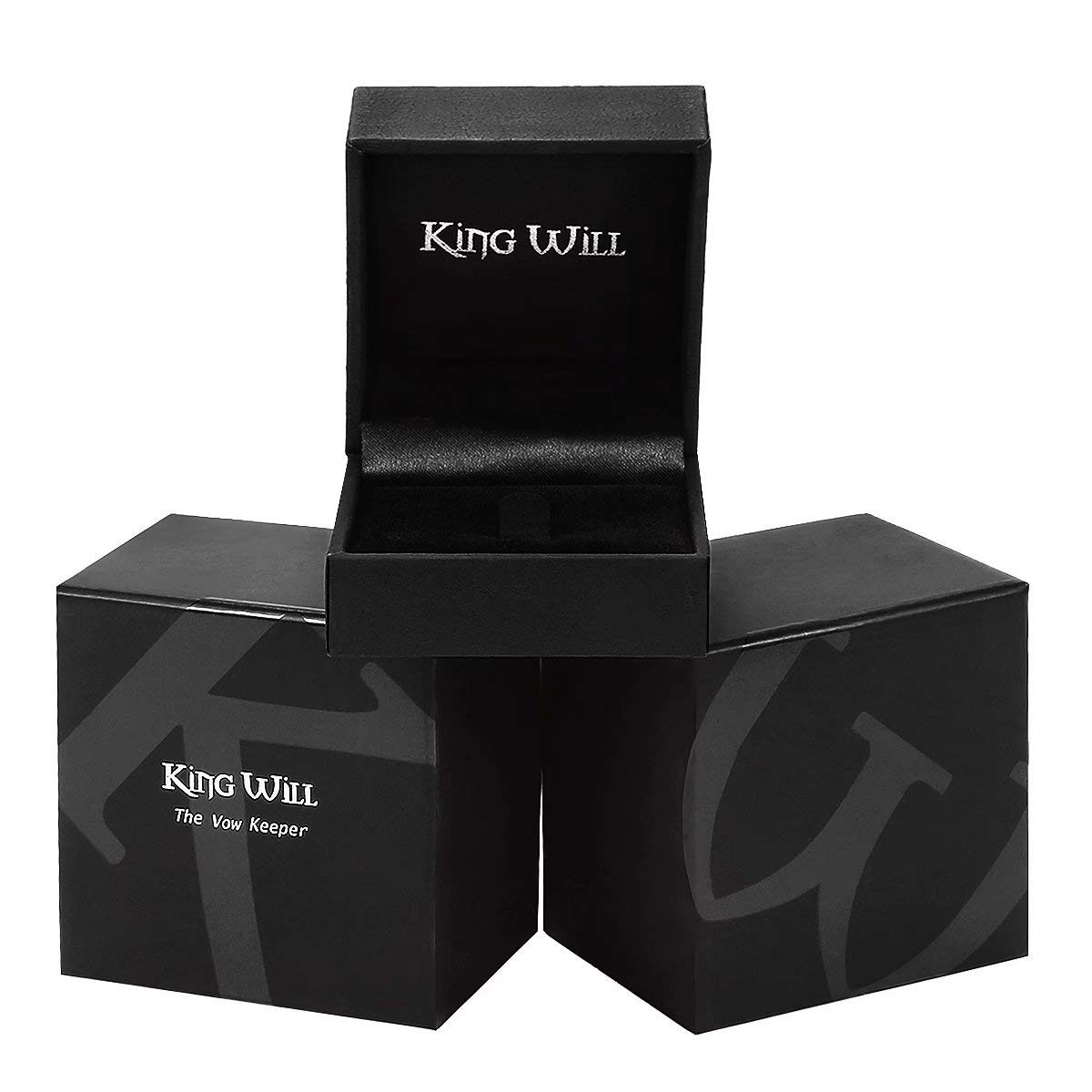 King Will Classic Tungsten Carbide Wedding Band Ring for Men - Available in Black, Silver, Gold, Blue, Brown, Red, and Purple Grooved Center Comfort Fit Suitable For Every Day Wear