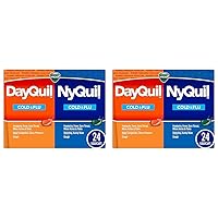 Vicks DayQuil and NyQuil Combo Pack, Cold & Flu Medicine, Powerful Multi-Symptom Daytime and Nighttime Relief for Headache, Fever, Sore Throat, Cough, 24 Count, 16 DayQuil, 8 NyQuil Liquicaps
