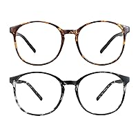 LifeArt 2 Pairs Blue Light Blocking Glasses, Anti Eyestrain, Computer Reading Glasses, Gaming Glasses, TV Glasses Women Men…