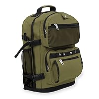 Everest Oversize Deluxe Backpack, Olive/Black, One Size