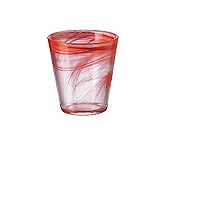 Bormioli Rocco Capri Water Glass, Set of 6, 6 Count (Pack of 1), Coral