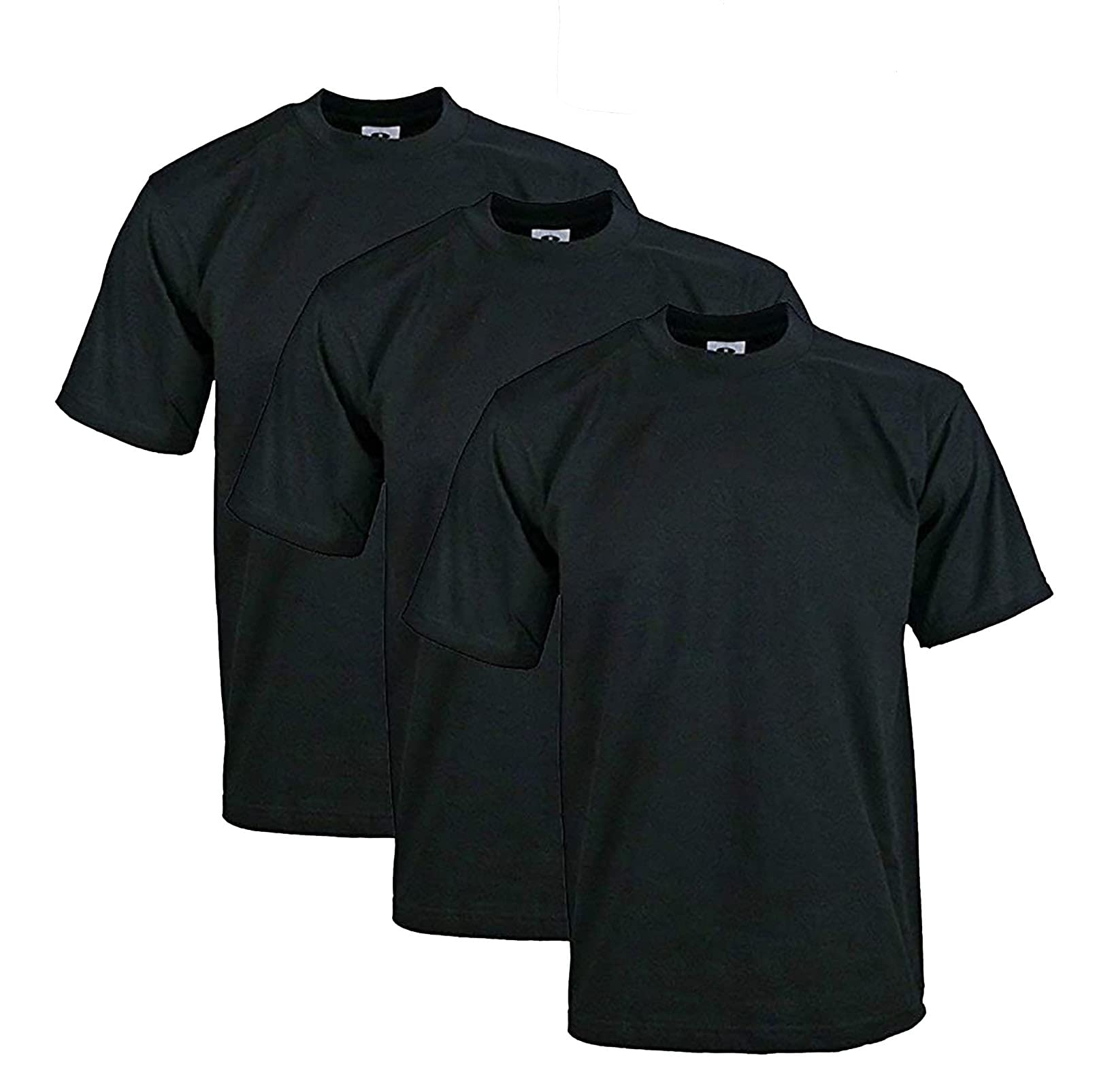 Pro Club Men's 3-Pack Heavyweight Cotton Short Sleeve Crew Neck T-Shirt