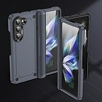ZIFENGXUAN-Samsung Z Fold 5 Zfold5 Anti-Dust Hard Strong Phone Case for Samsung Galaxy Z Fold5 Fold 5 Fall Protection Hinge Cover (for Samsung Z Fold 5,Gray)