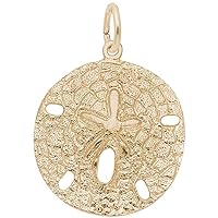 Rembrandt Charms Sand Dollar Charm, 10K Yellow Gold