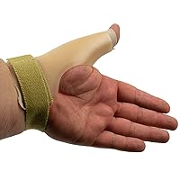 Rolyan Rigid Thumb Spica Splint, Left Medium, Thumb Immobilizer with Wrist Strap, Thumb Splint Immobilizes CMC and MCP of Thumb, Polypropylene Brace for Thumb Muscle and Joint Support