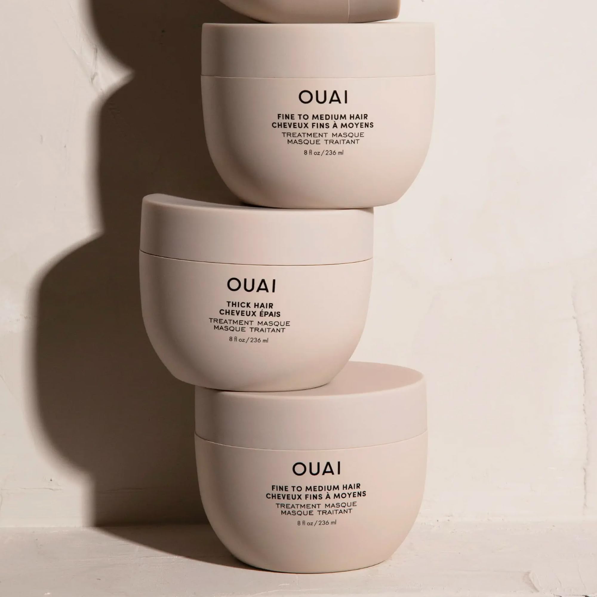 OUAI Fine to Medium Hair Treatment Masque - Repairs & Restores for Soft, Smooth & Strong Hair - Free of Parabens & Phthalates - 8 fl oz