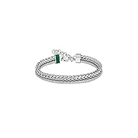 Lacoste Men's O'N'O Jewelry Collection Double Chained Bracelet with a Lightweight Mesh Chain, Fashionable Style