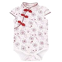 Baby Girls Newborn Infant Cheongsam Chinese New Years Outfit Romper Top Clothes Qipao Bodysuit