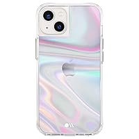 iPhone 13 Case - Soap Bubble [10FT Drop Protection] [Wireless Charging Compatible] Luxury Cover with Iridescent Swirl Effect for iPhone 13 6.1