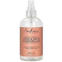 Hold and Shine Moisture Mist for Thick, Curly Hair Coconut and Hibiscus for Frizz Control 8 oz