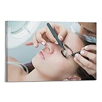 Eyelash Extension Guide Poster Beauty Salon Nails And Eyelashes Poster4 Poster for Room Aesthetic Posters & Prints on Canvas Wall Art Poster for Room 16x24inch(40x60cm)