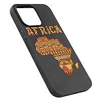 Kente Map of Africa Phone Case Cover for iPhone 14 iPhone 14 Pro iPhone 14 Plus iPhone 14 Pro Max Dropproof Shockproof