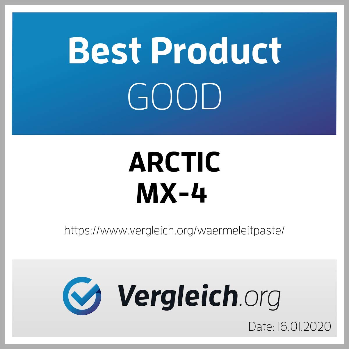 ARCTIC MX-4 (4 g) - Premium Performance Thermal Paste for All Processors (CPU, GPU - PC, PS4, Xbox), Very high Thermal Conductivity, Long Durability, Safe Application, Non-Conductive, Non-capacitive