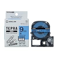 King Jim Tepra PRO SC9BW Tape Cartridge, Strong Adhesive, 0.4 inches (9 mm), Blue