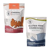 Cultures for Health Charcuterie Night Bread & Cheese Bundle | Make Your Own Gluten Free Sourdough Bread & Feta Cheese | Non-GMO DIY Kits for Adults, Soft Cheese and Sourdough Starter Kit