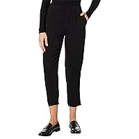 Eileen Fisher Women's Petite High Waisted Tapered Ankle Pants