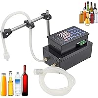 Automatic Electrical Liquid Filling Machine, Small Liquid Filling Machine, 100 ℃ Heat Resistance 3.5L /min, High Precision, Self-Priming Function, with Pedal for Water Perfume Alcohol