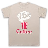 Men's I Love Coffee Slogan T-Shirt
