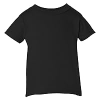 RABBIT SKINS Infant Short Sleeve T-Shirt, Black, 18 Months