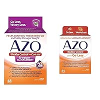 AZO Bladder Control with Go-Less® & Weight Management Dietary Supplement & Bladder Control with Go-Less Daily Supplement