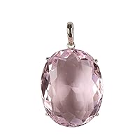 GEMHUB Women Handmade Gemstone Pendant 925 Sterling Silver Genuine Loose Gemstone Pendants For Party Wear, Office Wear, Daily Wear Pendant|Gift Idea For Mother, Wife