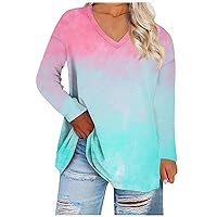 Summer Shirts for Women 2024 Trendy 4Th of July Shirts Flannel Shirts from Daughter for Mom from Son Women Blouse Mid Sleeve Shirts for Pink XXL