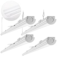 Compact 8FT LED Shop Light, Suspend/Flush Mount Comercial Lighting, 110W [Eqv. to 440W HPS/WH] 5000K Daylight Shop Lights Fixtures for Workshop, Energy-Saving up to 4015W/5Y(5hrs/Day) 4Pack
