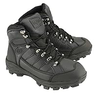 MBM9129ST Men's Black Water and Frost Proof Leather Boots with Composite-Toe - 10
