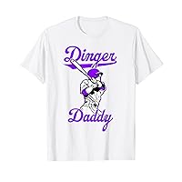 Dinger Daddy Baseball Homerun Funny Dad Home Run Softball T-Shirt