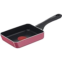 T-fal B55918 Egg Roaster, 4.7 x 7.1 inches (12 x 18 cm), Compatible with Gas Stoves, Cranberry Red, Non-Stick, Red