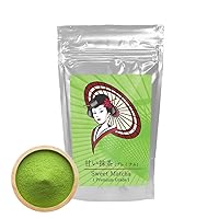 100g [Premium Grade Sweet matcha] Sweetened Japanese matcha green tea powder for latte, sweets, souvenir, gift, Mukoh Matcha