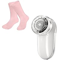 Bymore Fabric Shaver, Lint Shaver Defuzzer Sweater Shaver for Clothes and Furniture, 2 Pairs Thermal Socks for Men, Heated Socks for Women
