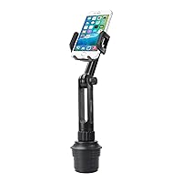 Smart Phone Cup Holder Mount, Cup Phone Holder Cradle Compatible with Apple iPhones and Android Smartphones (13-inch Long Neck)