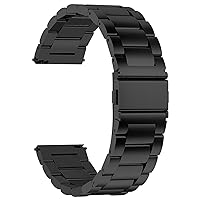 Fullmosa Quick Release Watch band, Stainless Steel Watch strap 16mm, 18mm, 19mm, 20mm, 22mm or 24mm, Fits Samsung Galaxy Watch 5/4/3,Garmin Watch,Huawei Watch for Men Women