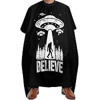 Bigfoot Alien UFO Adult Barber Cape Professional Salon Hairdressing Apron Printed Hair Cutting Cape