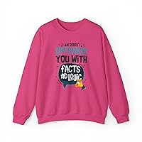 Funny I Offended You With Facts Teacher Irritated School Unisex Crewneck Sweatshirt