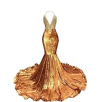 Halter Mermaid Velvet Prom Formal Dresses Evening Gowns 2024 V Neck Backless with Train Crystal Top