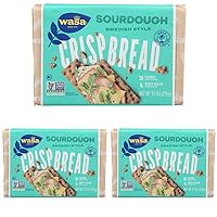 Wasa Sourdough Whole Grain Crispbread, 9.7 Ounce (Pack of 3)