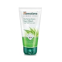Himalaya Purifying Neem Face Wash, Normal to Oily Skin, Turmeric, Vegan, Cruelty Free, Soap Free, Paraben Free, Dermatologically Tested, SLS/SLES Free, 5.07 Fl Oz, 150 mL, 1 Pack