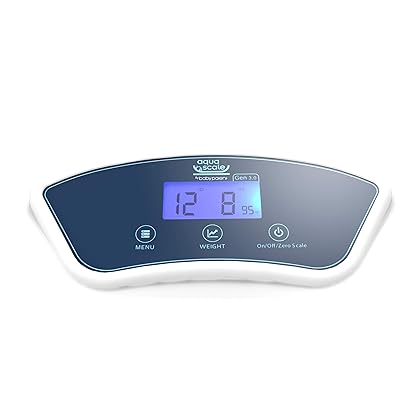 AquaScale 3-in-1 Digital Scale, Water Thermometer and Infant Tub (White - V3)