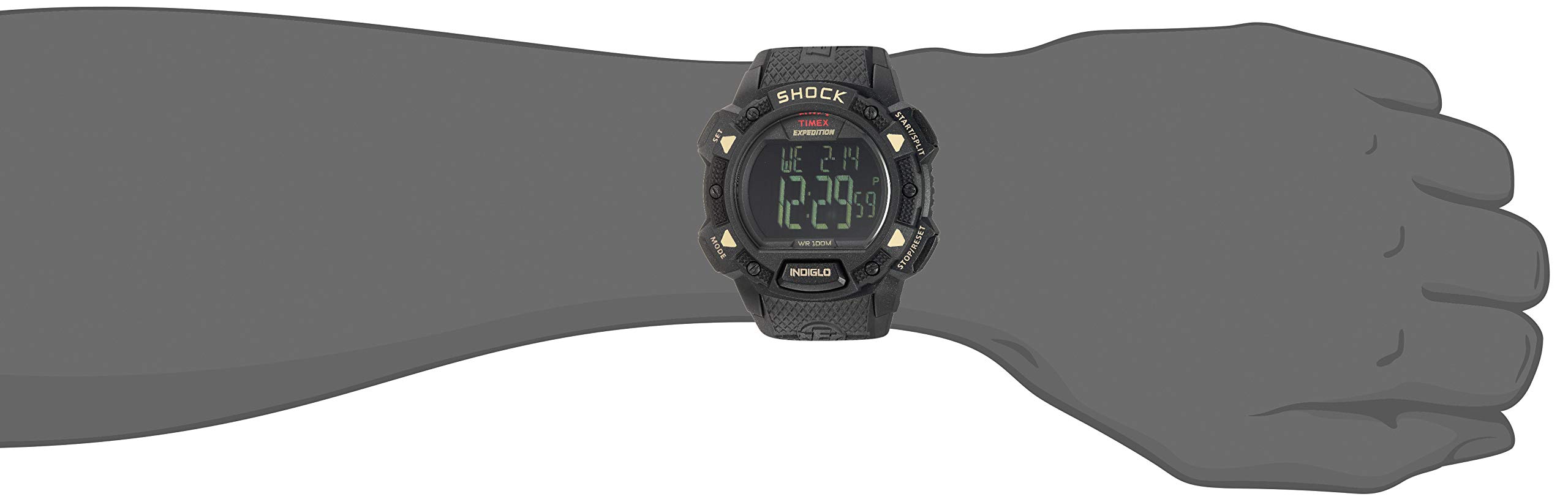 Timex Men's Expedition Digital Shock CAT Resin Strap Watch