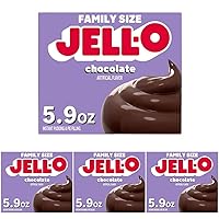 Jell-O Chocolate Instant Pudding & Pie Filling Mix, 5.9 oz Box, As Seen on TikTok (Pack of 4)