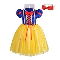 Lito Angels Little Girls' Princess Costume Fancy Dresses Up Halloween Outfit with Headband