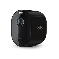 Arlo Pro 4 Spotlight Camera - 1 Pack - Wireless Security, 2K Video & HDR, Color Night Vision, 2 Way Audio, Wire-Free, Direct to WiFi No Hub Needed, Black - VMC4050B