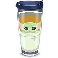 Tervis The Mandalorian Child in Carrier Made in USA Double Walled Insulated Tumbler Travel Cup Keeps Drinks Cold & Hot, 24oz, Classic