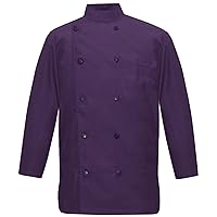Creation PL-06 Men's Chef Coat Simple Chef Jacket (Size- XXS-7XL, 12 Colors)