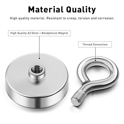 Mua FINDMAG Super Strong Fishing Magnet, 700 lbs Pulling Force, Neodymium  Rare Earth Magnet with Countersunk Hole Eyebolt, Large Magnet for Remover,  Diameter 3 inch(75 mm) trên  Mỹ chính hãng 2023