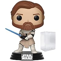 Star Wars: Clone Wars - Obi Wan Kenobi Funko Pop! Vinyl Figure (Includes Compatible Pop Box Protector Case)