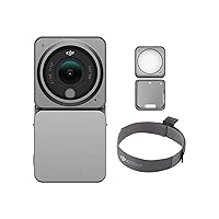 DJI Action 2 Power Combo (128GB), Action Camera 4K + Extended Battery Module, 4K/120fps, Super-Wide 155° FOV, Magnetic Attachments, Stabilization Technology, Mini Action Camera